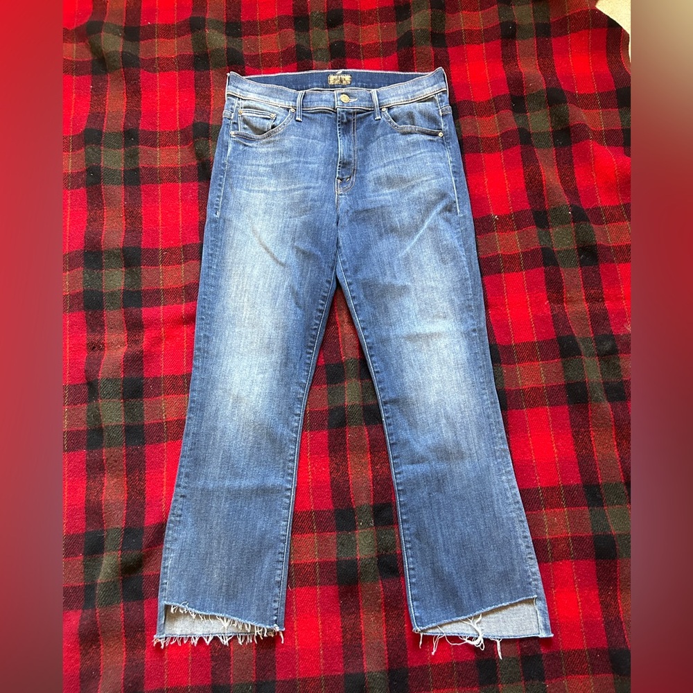 Women’s Mother Insider Crop Step Fray not rough enough jeans sz 29